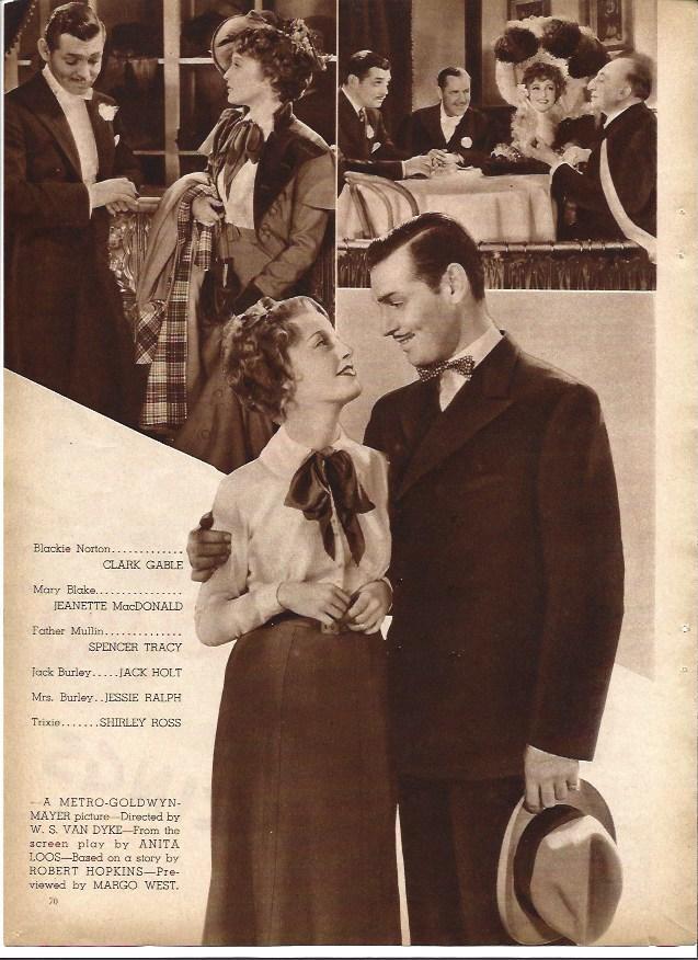LAMINA 32302: Clark Gable y Jeannette MacDonald