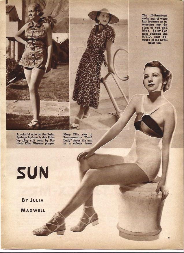 LAMINA 32304: Mary Ellis posando en bañador