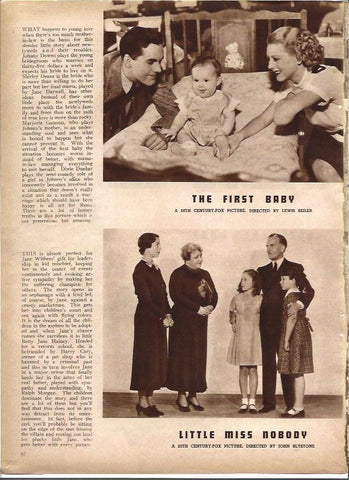 LAMINA 32308: Escenas de The first baby y de Little Miss Nobody