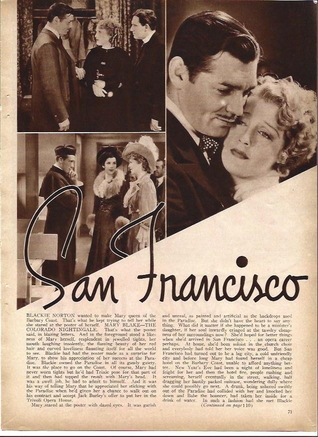 LAMINA 32303: Escenas de San Francisco con Clark Gable
