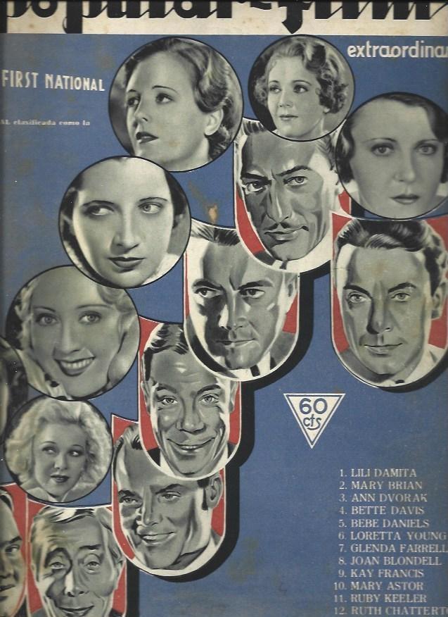 LAMINA 32446: Portada de numero extraordinario de Popular Films de 28 de octubre de 1933