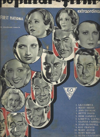 LAMINA 32446: Portada de numero extraordinario de Popular Films de 28 de octubre de 1933