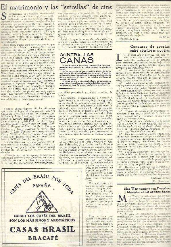 LAMINA 32331: Publicidad de Casas Brasil - Bracafe