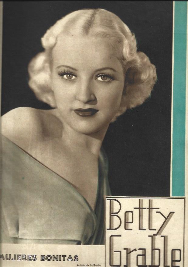 LAMINA 32350: Betty Grable