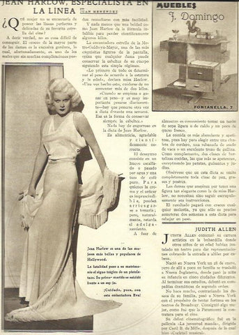 LAMINA 32335: Jean Harlow