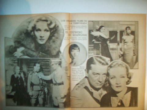LAMINA 32554: El expreso de Shanghai con Marlene Dietrich y Clive Brook
