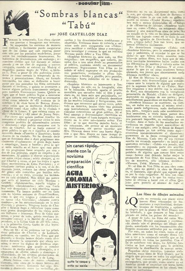 LAMINA 32559: Publicidad de colonia Misteriosa