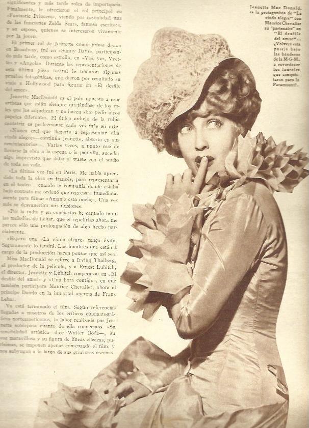 LAMINA 32532: Jeanette Mac Donald en La viuda alegre