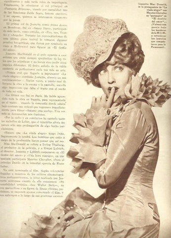 LAMINA 32532: Jeanette Mac Donald en La viuda alegre