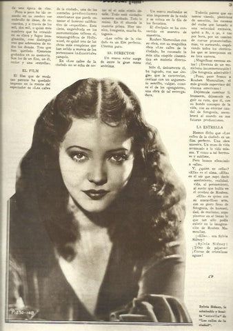 LAMINA 32538: Sylvia Sidney