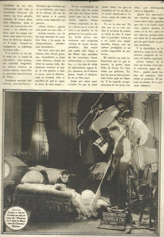 LAMINA 32539: Greta Garbo y Gavin Gordon
