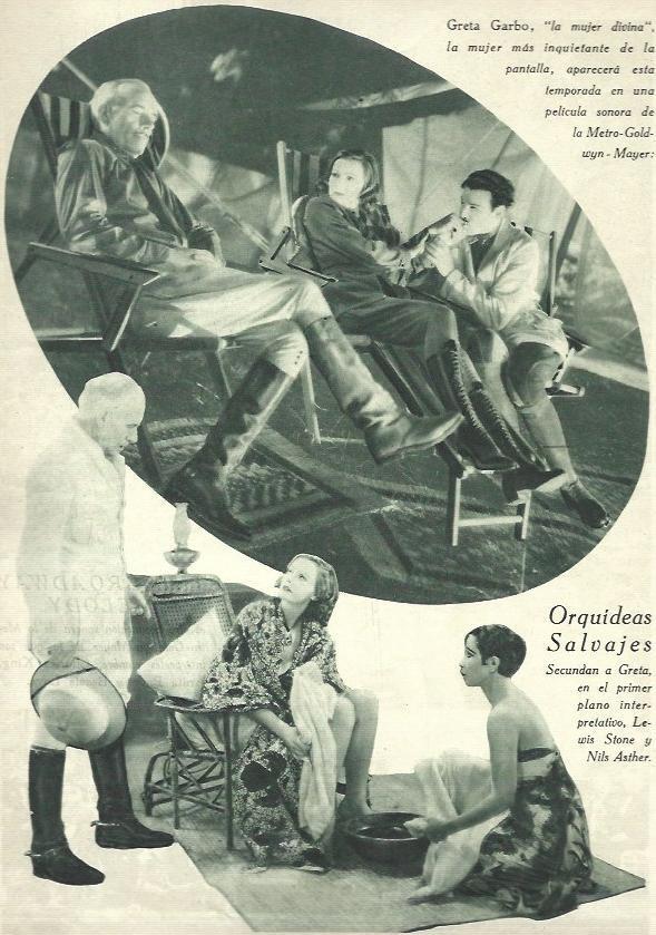 LAMINA 32590: Greta Garbo en Orquideas Salvajes