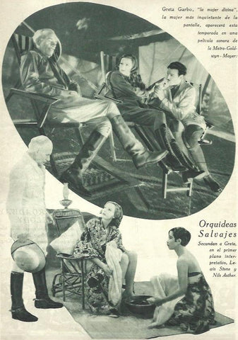 LAMINA 32590: Greta Garbo en Orquideas Salvajes