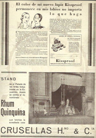 LAMINA 32584: Publicidad de Crusellas y Kissproof