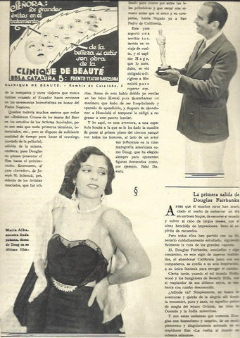 LAMINA 32566: Douglas Fairbanks y Maria Alba