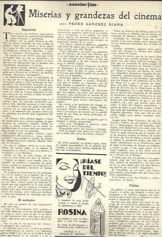LAMINA 32569: Publicidad de crema Rosina
