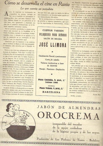 LAMINA 32575: Publicidad de jabon Orocrema