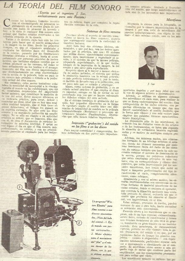 LAMINA 32576: Proyector Western Electric