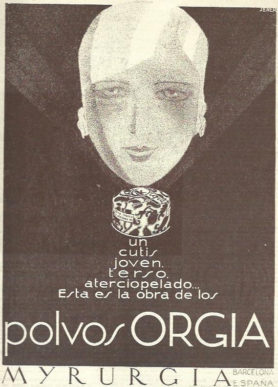 LAMINA 32579: Publicidad de polvos Orgia de Myrurgia