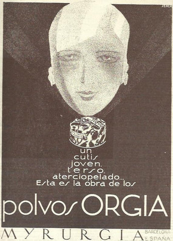 LAMINA 32579: Publicidad de polvos Orgia de Myrurgia
