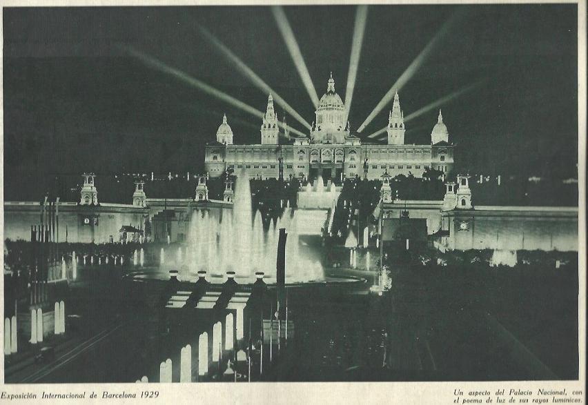 LAMINA 32580: Palacio Nacional de Barcelona