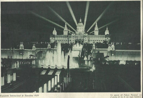 LAMINA 32580: Palacio Nacional de Barcelona