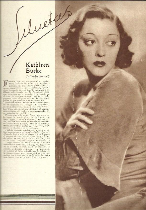 LAMINA 32526: Kathleen Burke