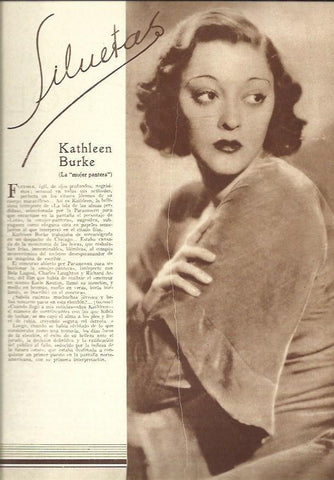 LAMINA 32526: Kathleen Burke