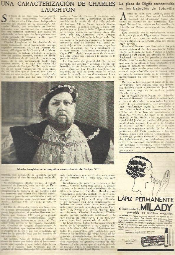 LAMINA 32471: Charles Laughton en Enrique VIII