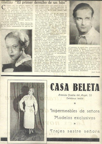 LAMINA 32472: Publicidad de Casa Beleta de Barcelona