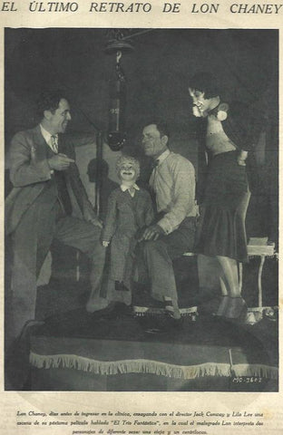 LAMINA 32481: Lon Chaney en un ensayo de El Trio Fantastico
