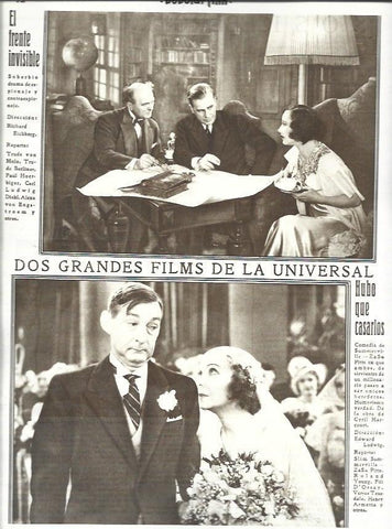 LAMINA 32460: Escenas de El frente invisible y Hubo que casarlos