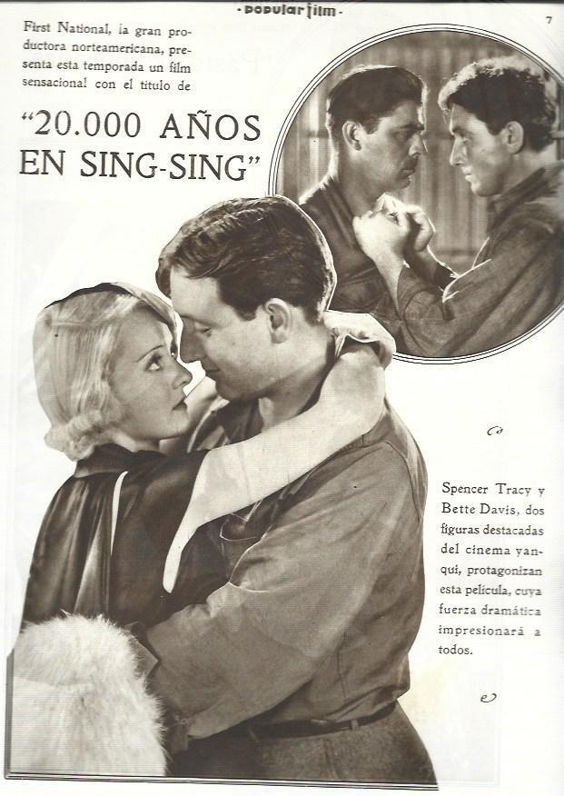 LAMINA 32458: Spencer Tracy y Bette Davis