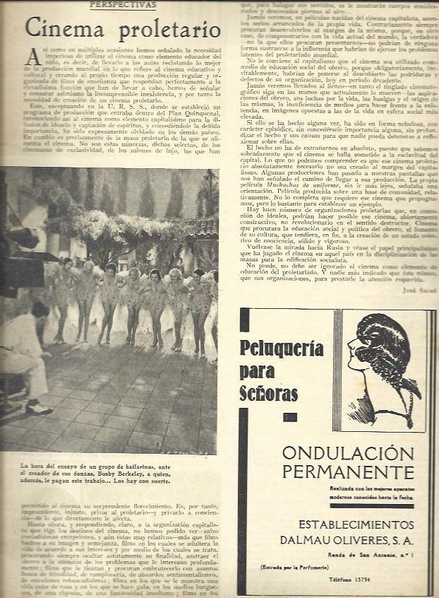 LAMINA 32486: Publicidad de Pelauqueria Dalmau en Barcelona