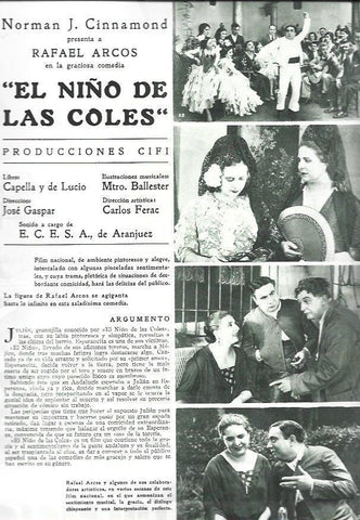 LAMINA 32505: Escenas y reparto de El niño de las coles