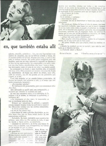 LAMINA 32501: Ana Sten en diferentes peliculas