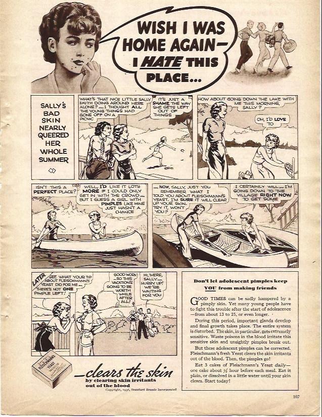 LAMINA 32087: Viñeta de publicidad de Fleischmann's Yeast