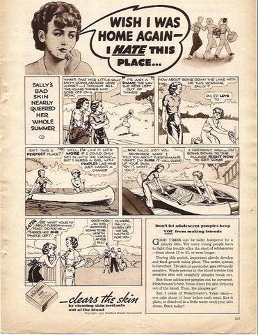 LAMINA 32087: Viñeta de publicidad de Fleischmann's Yeast