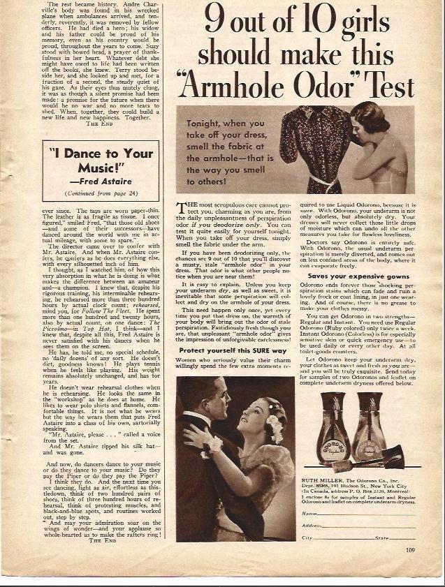 LAMINA 32088: Publicidad de Armhole Odor