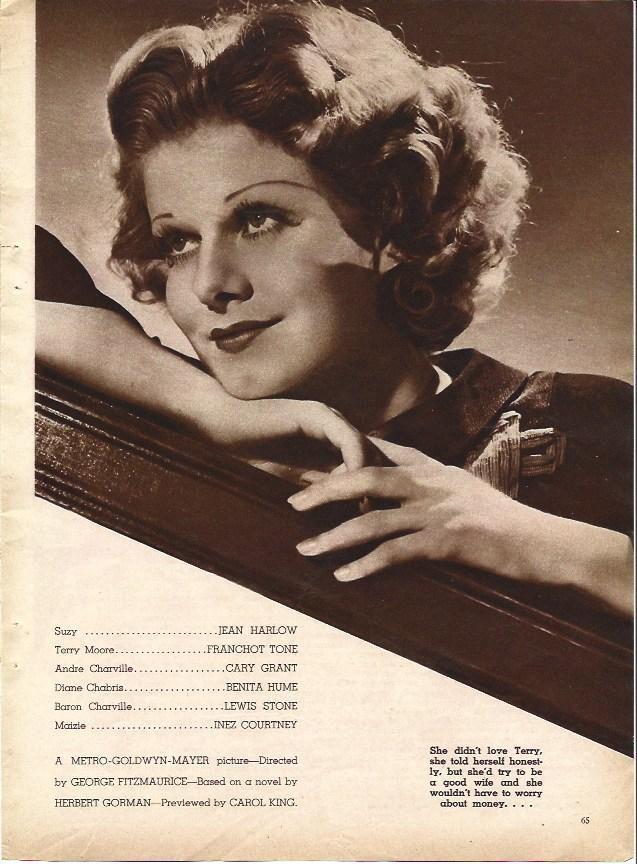 LAMINA 32069: Jean Harlow