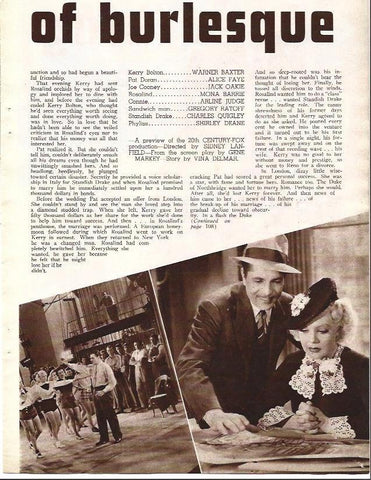 LAMINA 32129: Reparto de King of Burlesque