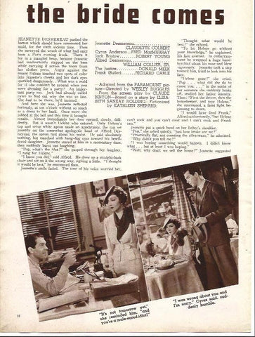LAMINA 32103: Reparto y escenas de The Bride comes home