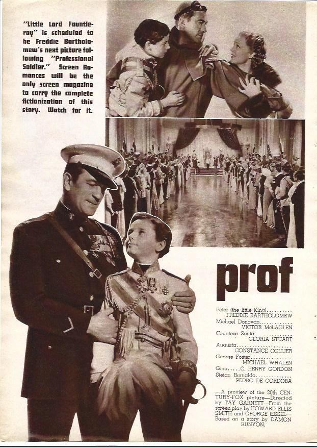 LAMINA 32115: Professional Soldier: escenas y reparto