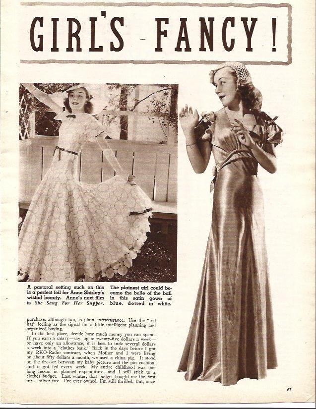 LAMINA 32016: Vestidos de Anne Shirley