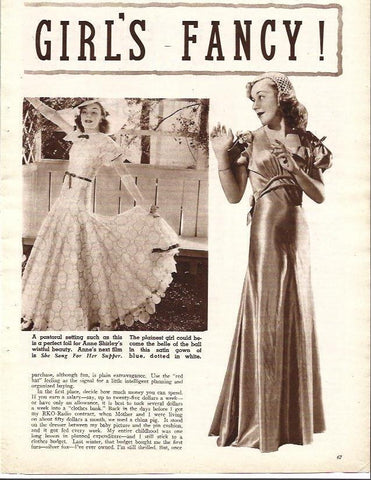 LAMINA 32016: Vestidos de Anne Shirley