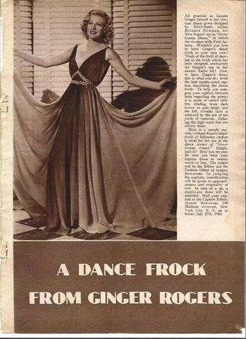 LAMINA 32049: Ginger Rogers con vestido de Grecia