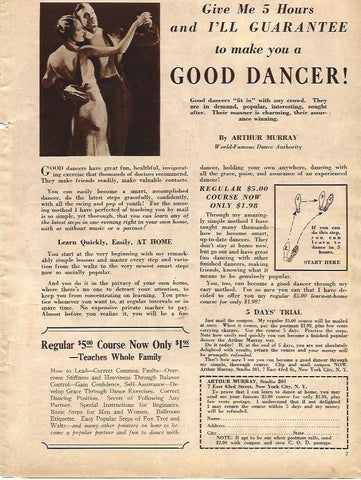 LAMINA 32040: Publicidad de Arthur Murray, academia de baile en Nueva York