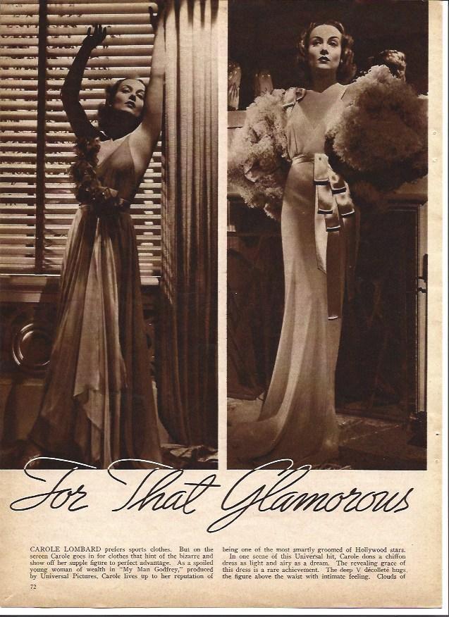 LAMINA 32243: Carole Lombard en camison
