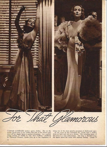 LAMINA 32243: Carole Lombard en camison
