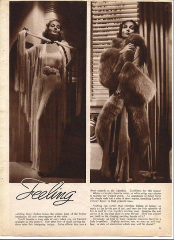 LAMINA 32244: Carole Lombard con vestidos de noche